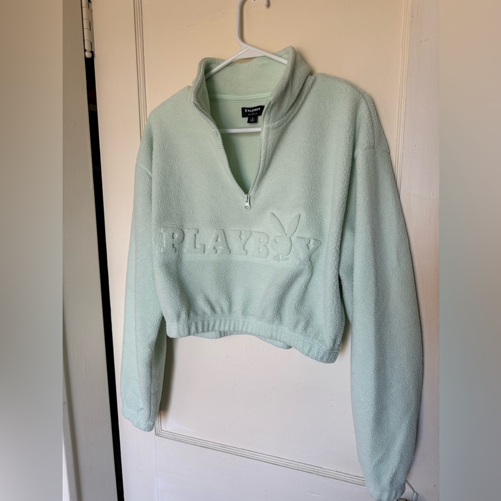 Playboy Cropped 1/4 zip